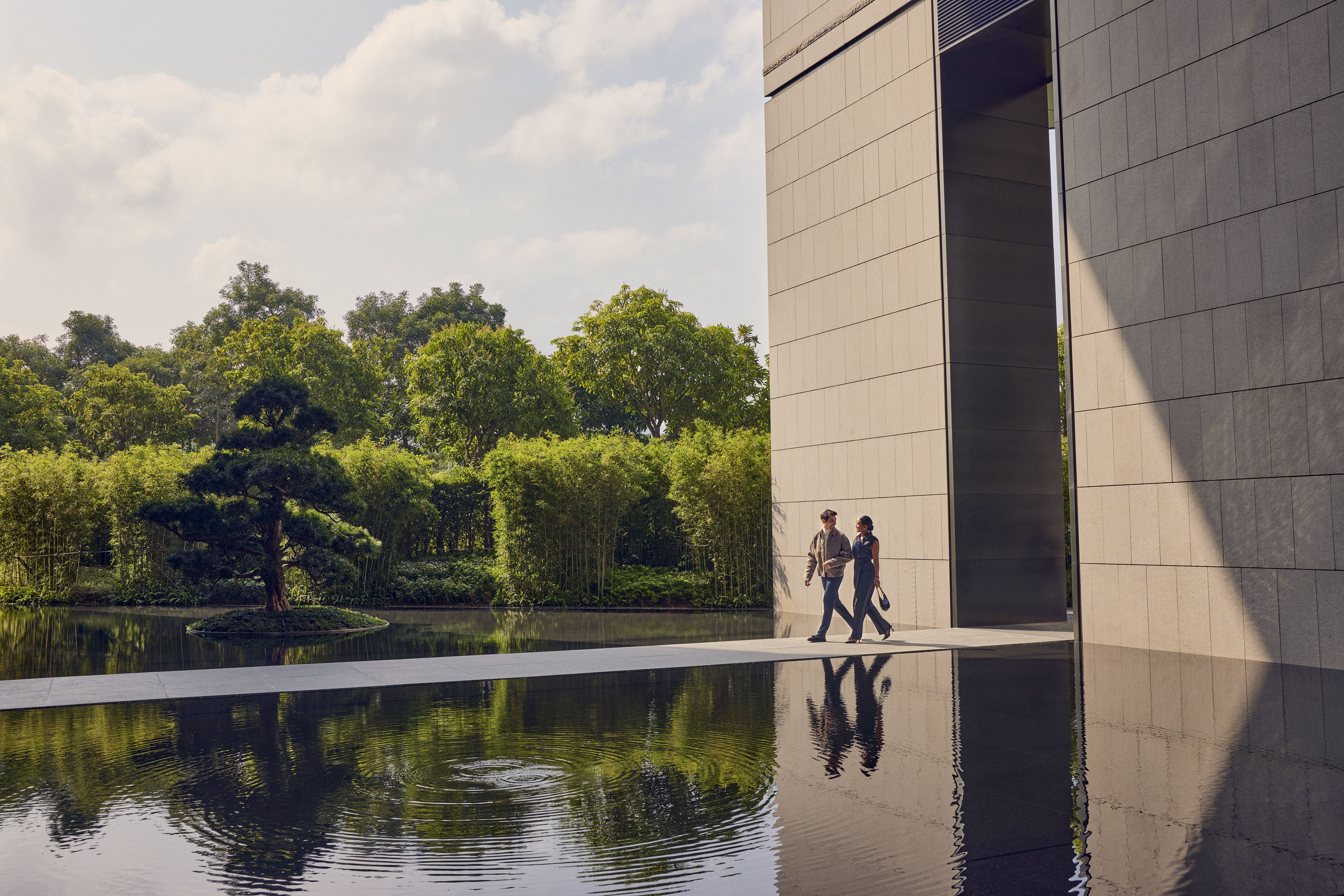 Conrad Shenzen China outdoor lobby, Our Approach